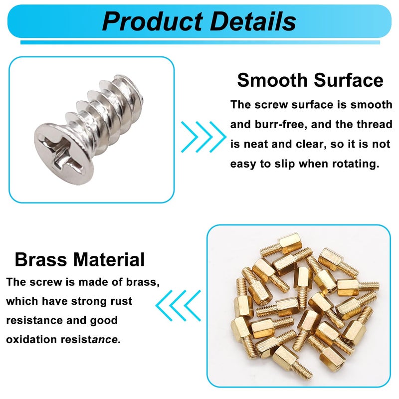 Bemaka 502PCS Computer Screws Assortment Kit, Motherboard Standoffs Screws PC Screws for PC Fan, PC Case, HDD Hard Drive, Laptop, SSD, CD-ROM, Used for DIY Installation & Repair of Computer Parts - Image 3